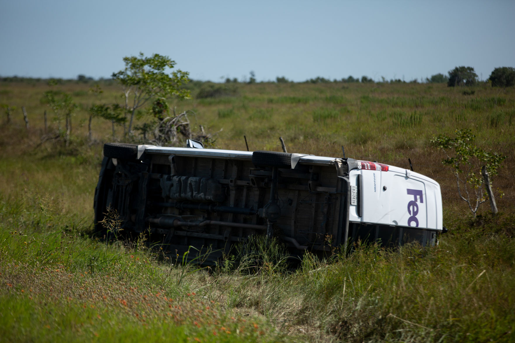 Fedex truck flip